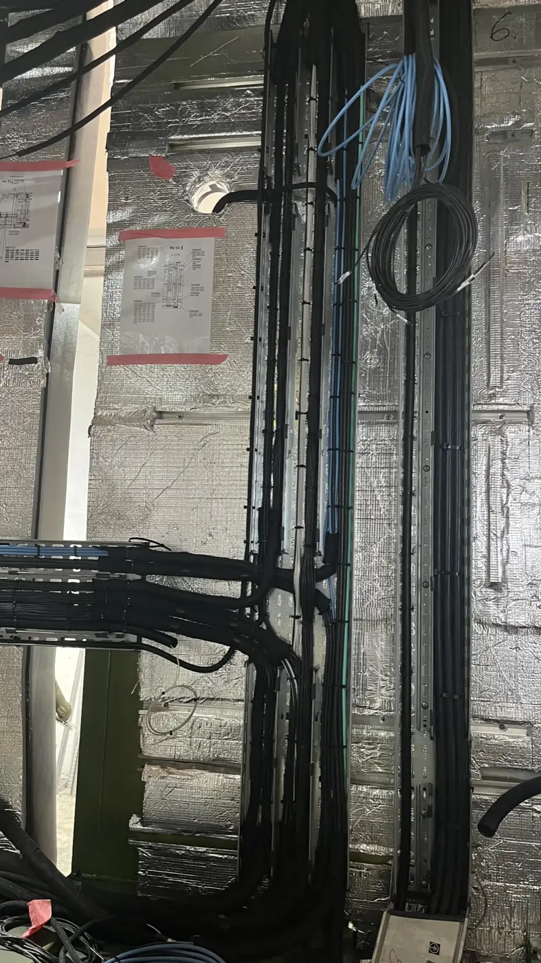 Cabling detail &mdash; routing